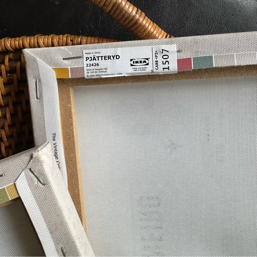 IKEA PJATTERYD Travel Theme World Airport Travel Luggage Tag City 10” x 10” Art